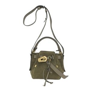 Chloe Bucket Bag Small Owen Khaki